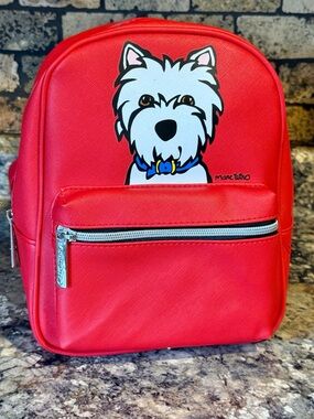 Marc Tetro Mini Red Westie Dog Backpack